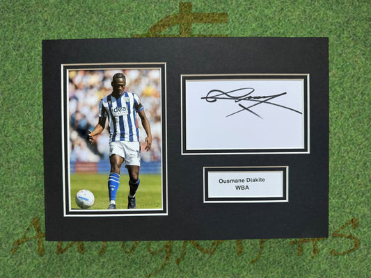 Ousmane Diakite WBA Signed Presentation Mount Display-ZCL Autographs