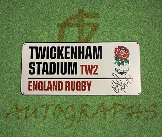 Owen Farrell Signed England Rugby Twickenham Street Sign-Signed Street Sign-ZCL Autographs-ZCL Autographs