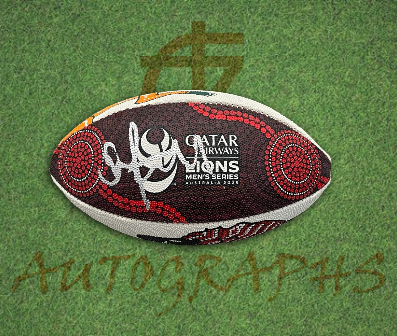 Owen Farrell Signed British and Irish Lions Rugby 2025 Mini Ball solver