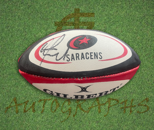 Owen Farrell Signed Saracens Rugby Mini Ball-Signed Ball-ZCL Autographs-ZCL Autographs