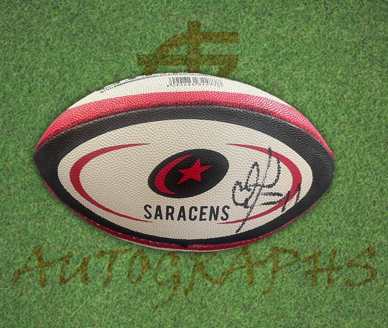 Owen Farrell Signed Saracens Rugby Mini Ball-Signed Ball-ZCL Autographs-ZCL Autographs