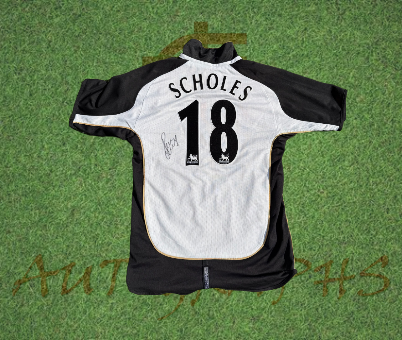 Paul Scholes Signed Manchester United Football Club 2001/02 Away Shirt-Signed Shirt-ZCL Autographs-ZCL Autographs