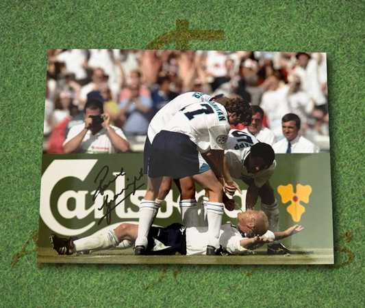 Paul Gascoigne Signed 16x12 England Football Euro 1996 Dentist Chair Photo 6