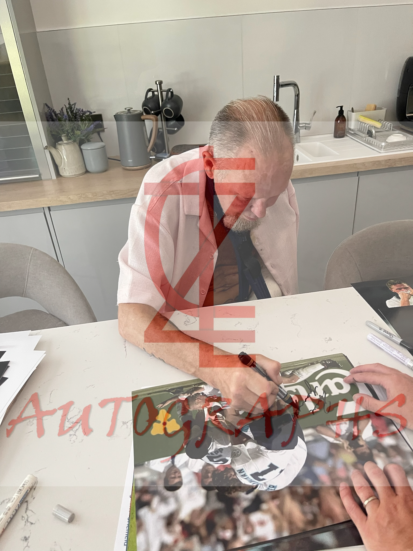 Paul Gascoigne Signed 16x12 England Football Euro 1996 Dentist Chair Photo Proof 1