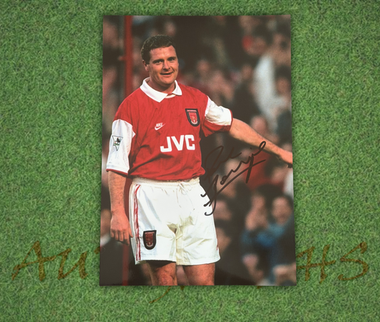 Paul Gazza Gascoigne Signed  Arsenal Football Club Paul Merson Testimonial  A4 Photo 1
