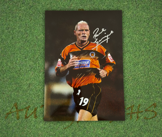 Paul Gazza Gascoigne Signed  Boston United Football Club A4 Photo