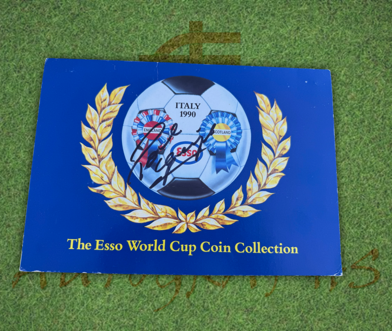 Paul Gazza Gascoigne Signed England Italia 1990 Coinset