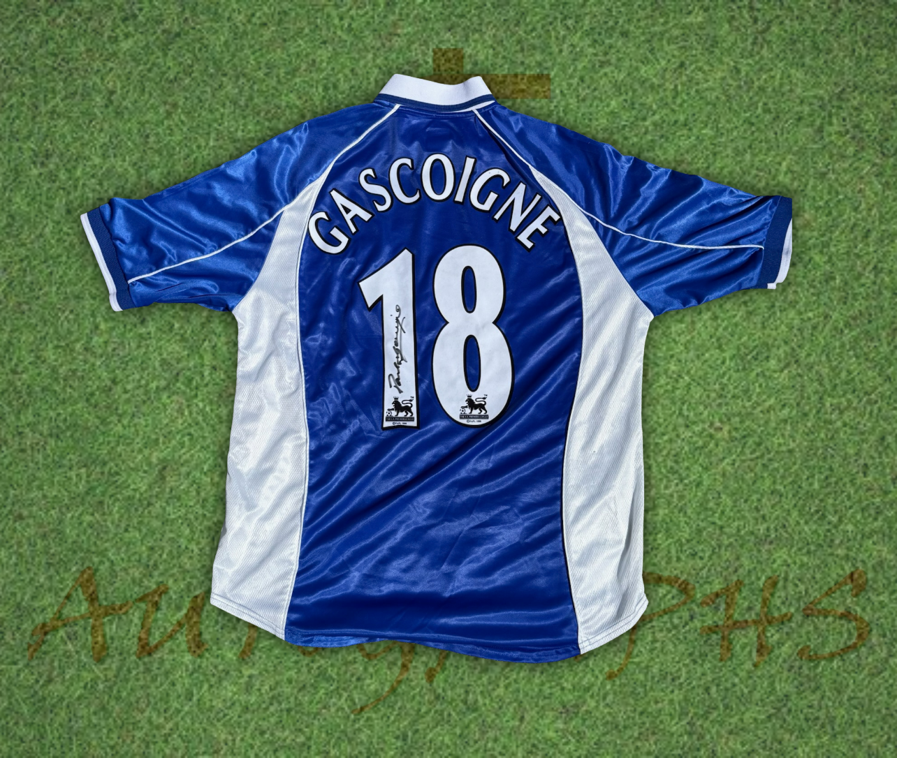 Paul Gazza Gascoigne Signed Everton Football Club 2000/01 Shirt