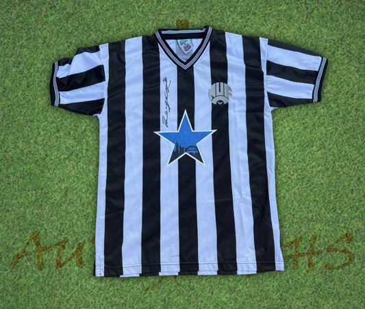 Paul Gazza Gascoigne Signed Newcastle United Football Club 1984 Shirt 1