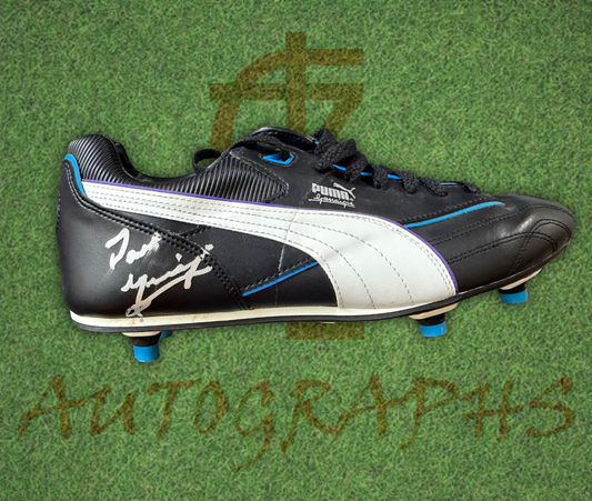 Paul Gazza Gascoigne Signed Puma Gascoigne Blue Boot Right