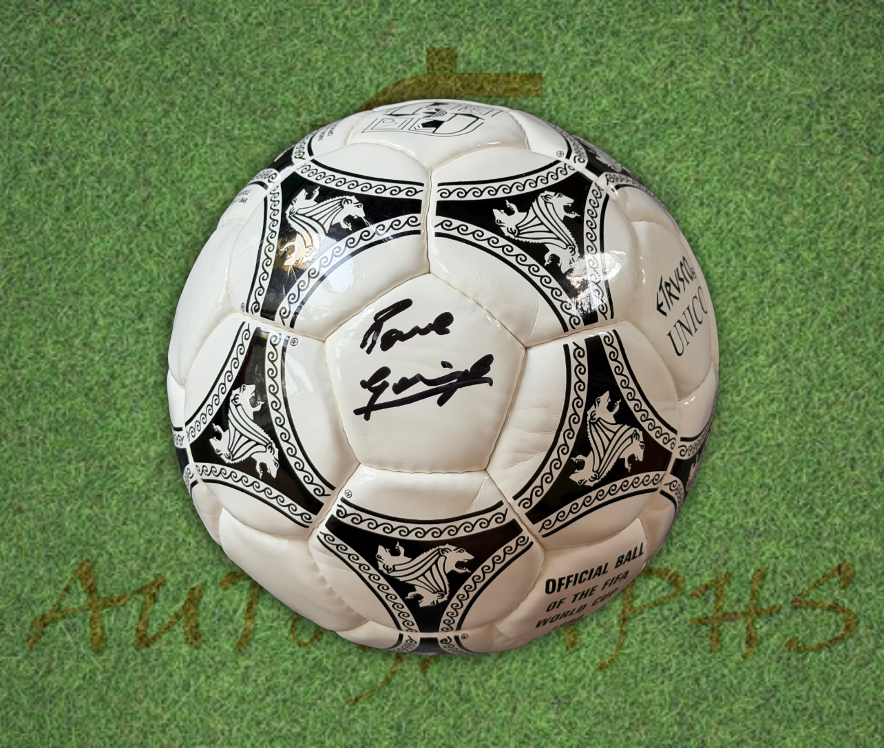 Paul Gazza Gascoigne Signed World Cup Italia 90 Football 1