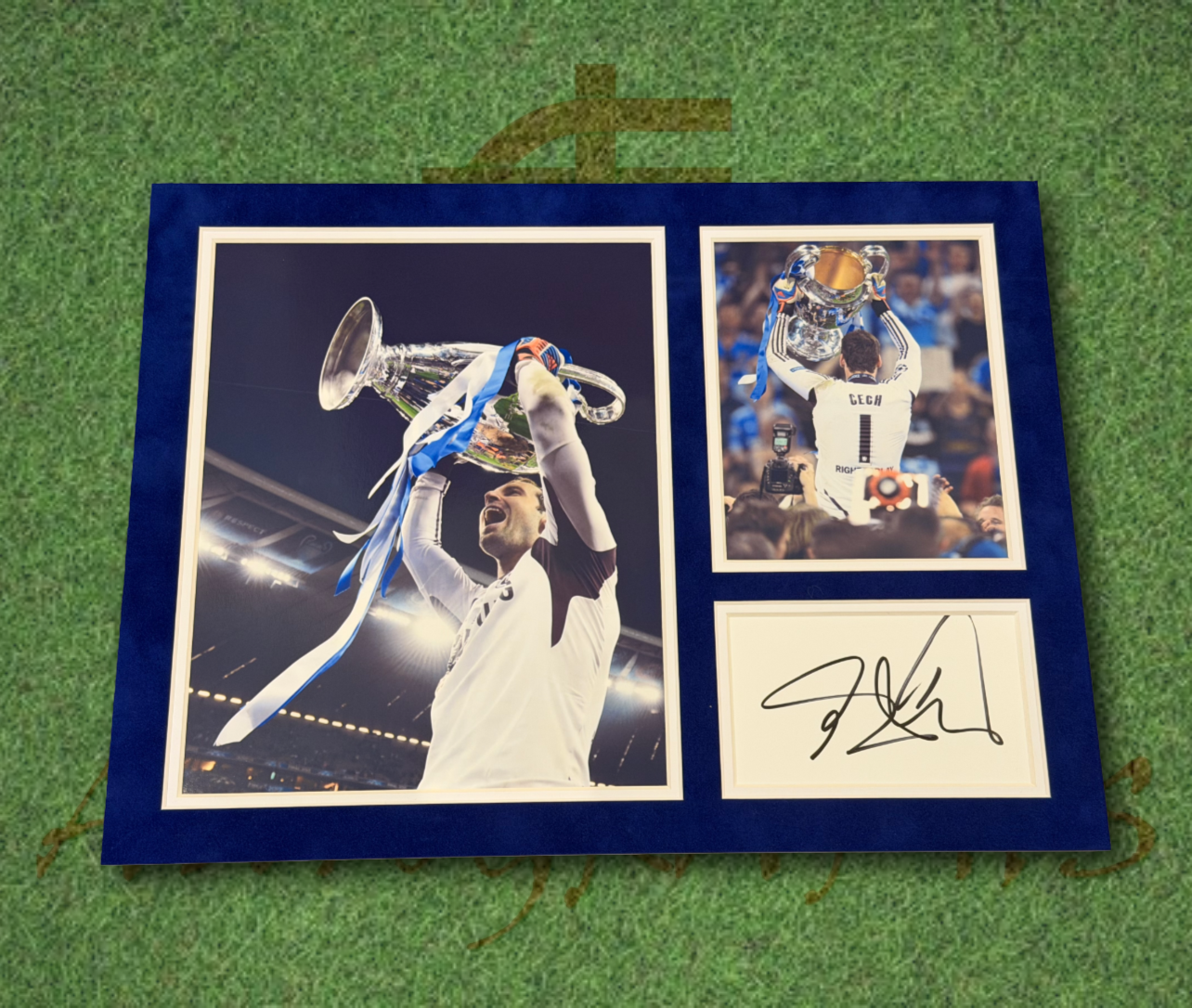 Petr Cech Signed Chelsea Football Club Champions League Mount