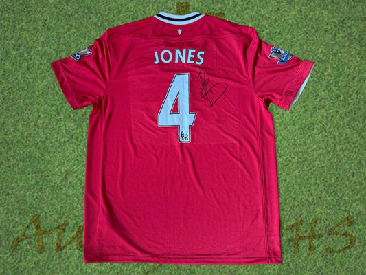 Phil Jones Signed Manchester United Football Club 2011/12 Home Shirt-ZCL Autographs