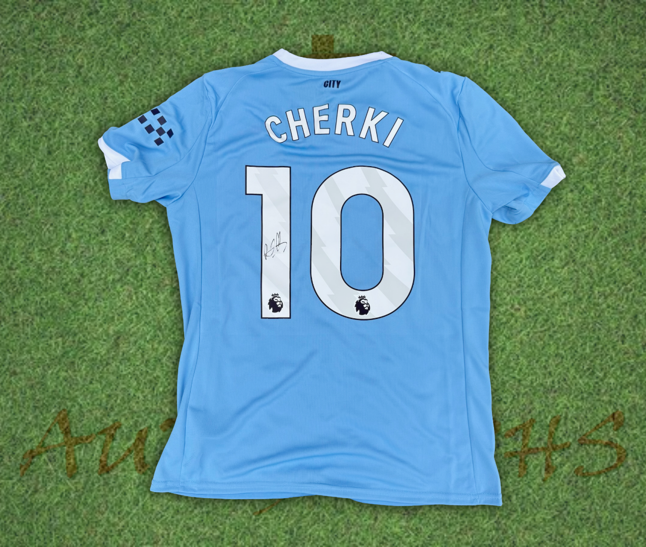 Rayan Cherki Manchester City Football Club Signed 2025/26 Home Shirt-Signed Shirt-ZCL Autographs-ZCL Autographs