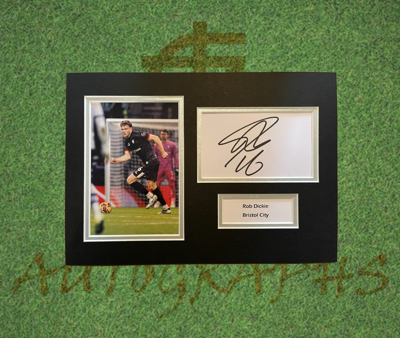 Rob Dickie Bristol City Signed Presentation Mount Display-Signed Presentation Display-ZCL Autographs-ZCL Autographs