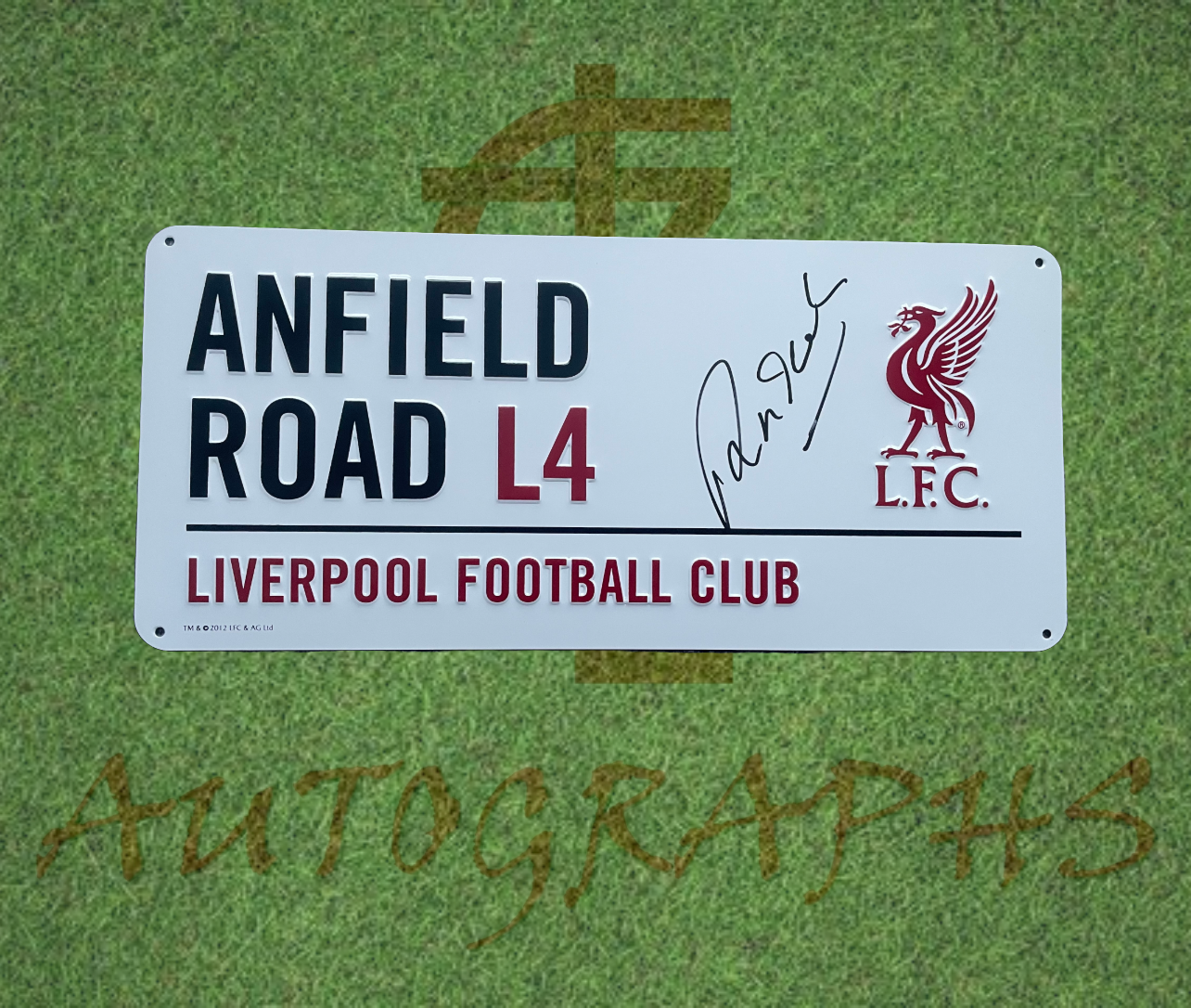 Robbie Fowler Signed Liverpool Street Sign-Signed Street Sign-ZCL Autographs-ZCL Autographs