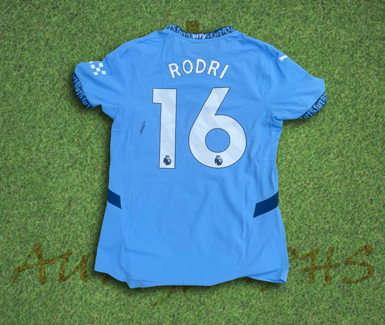 Rodri Manchester City Football Club Signed 2024/25 Home Shirt