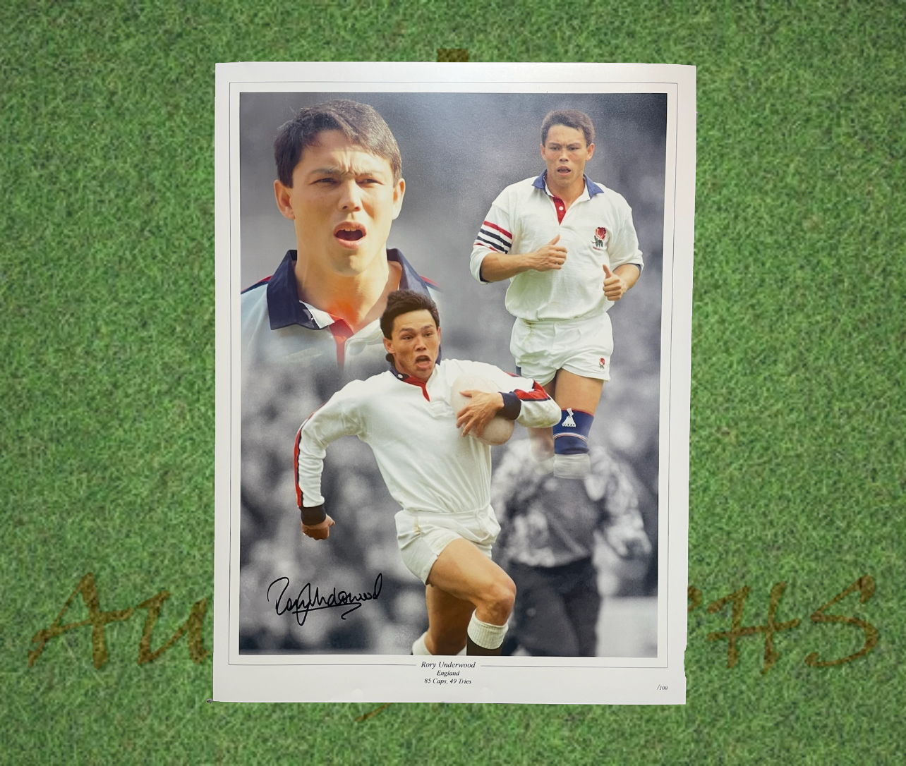Rory Underwood Signed England Rugby 16x12 Photo-Signed Photo-ZCL Autographs-ZCL Autographs