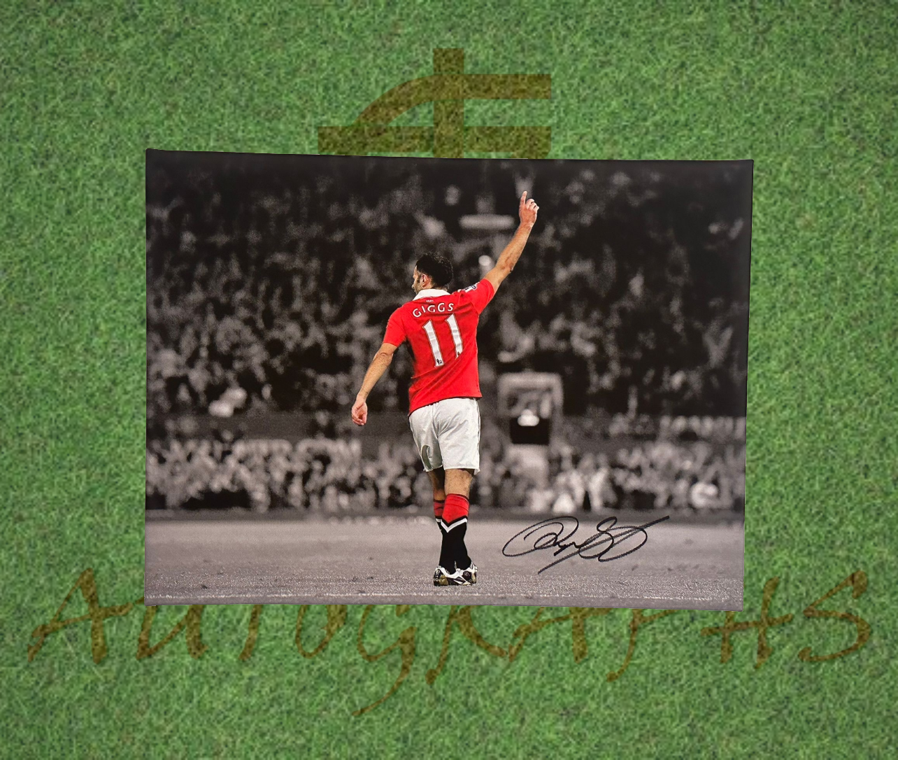 Ryan Giggs Signed Manchester United Iconic Canvas 16x12-ZCL Autographs-ZCL Autographs