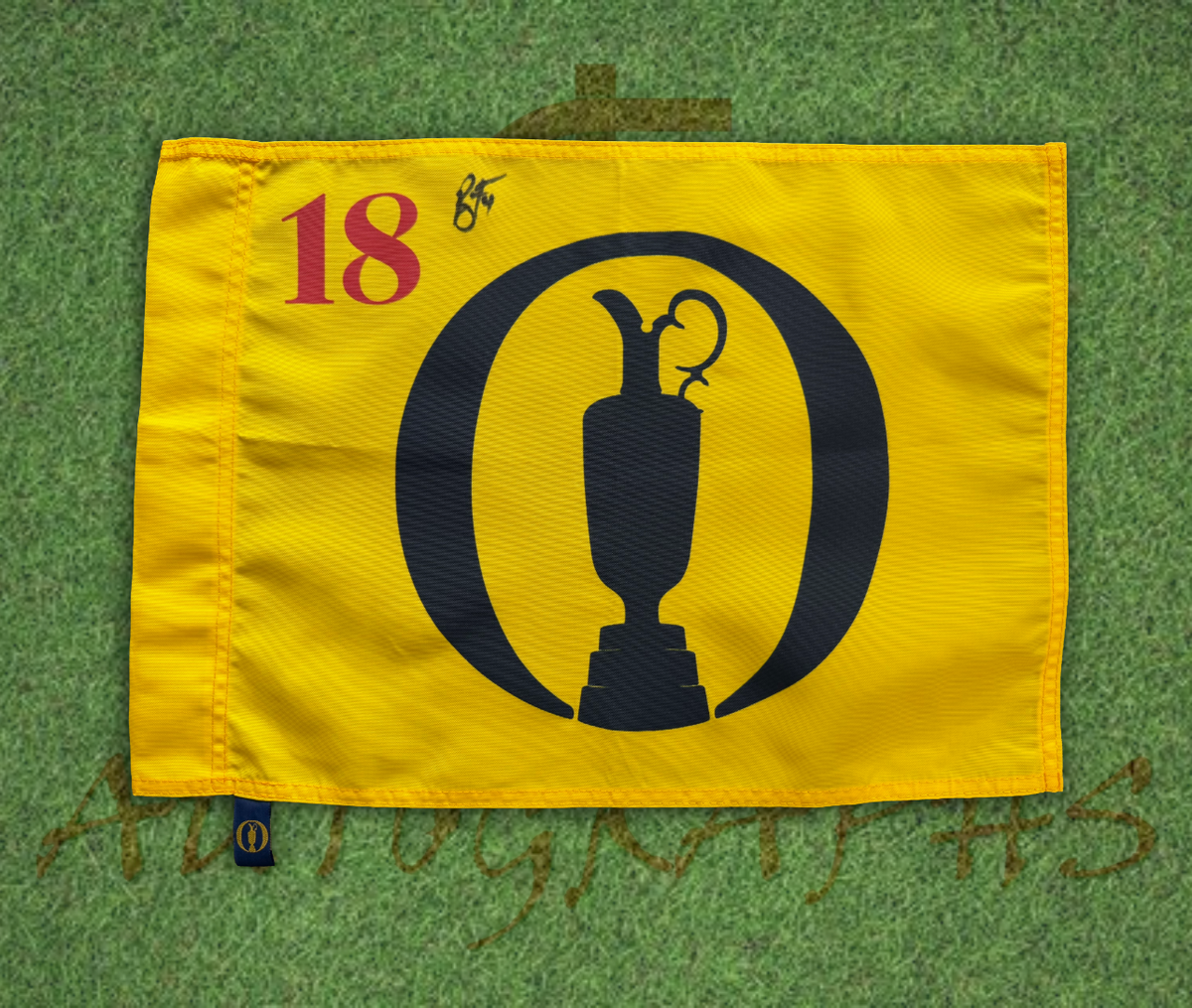 Ryan Fox Signed The Open Golf Pin Flag 