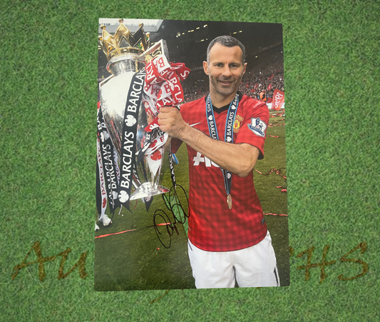 Ryan Giggs Signed 42x30cm Manchester United Football Club Premier League Photo-Signed Photo-ZCL Autographs-ZCL Autographs