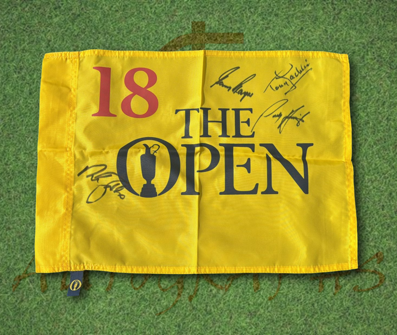 The Open Golf Flag Signed by Various Winners-ZCL Autographs-ZCL Autographs