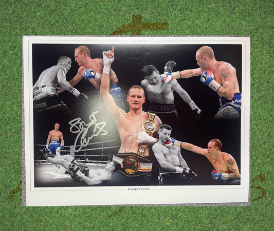 Saint George Groves Signed Boxing 16x12 Photo-Signed Photo-ZCL Autographs-ZCL Autographs