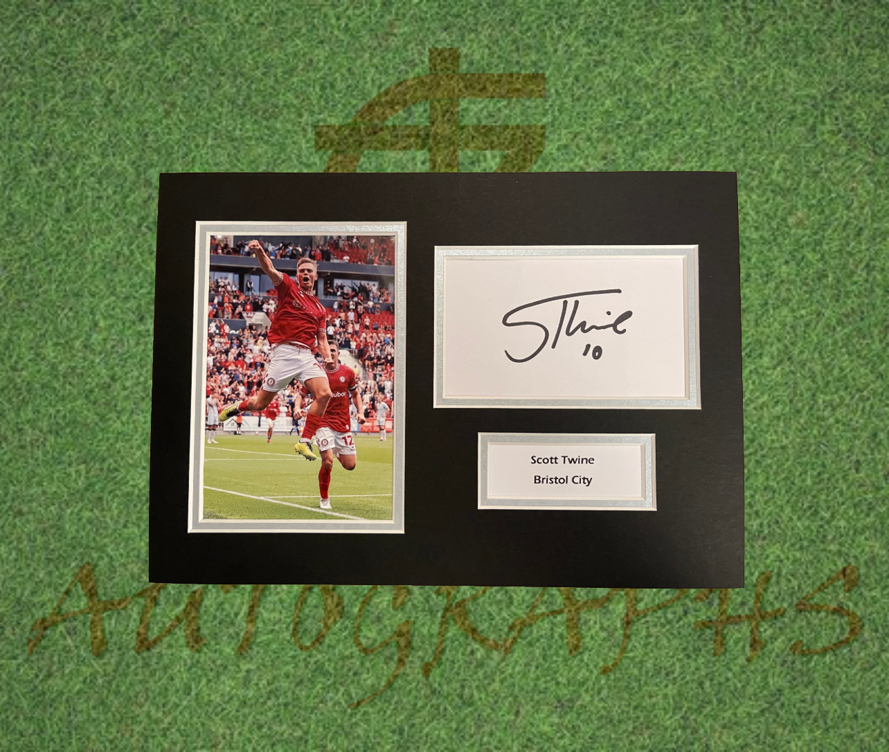 Scott Twine Bristol City Signed Presentation Mount Display-Signed Presentation Display-ZCL Autographs-ZCL Autographs