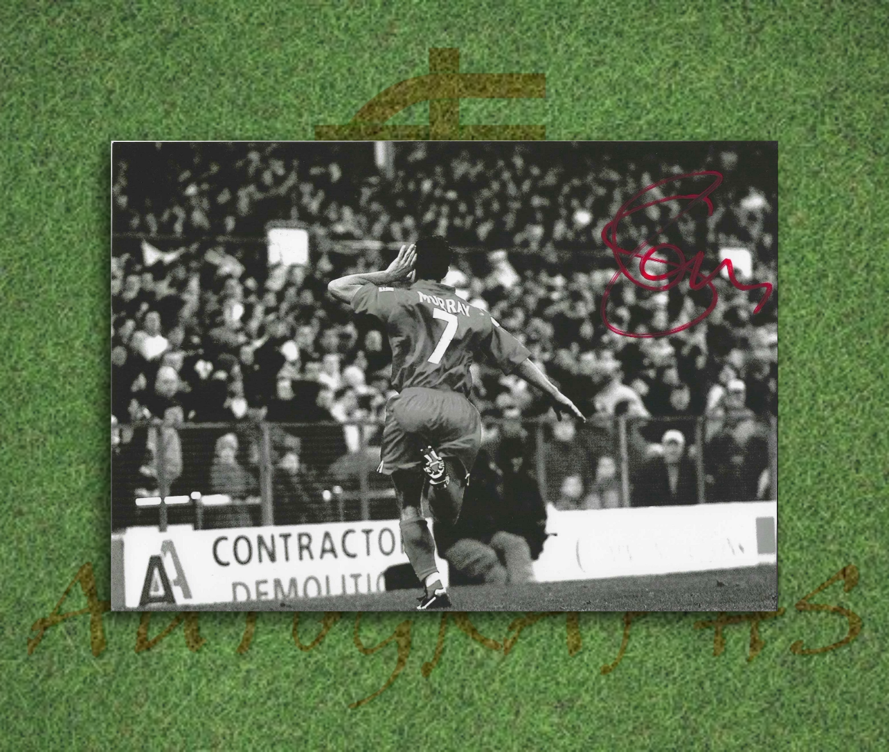 Scott Murray Signed Bristol City Iconic Celebration A4 Photo 1
