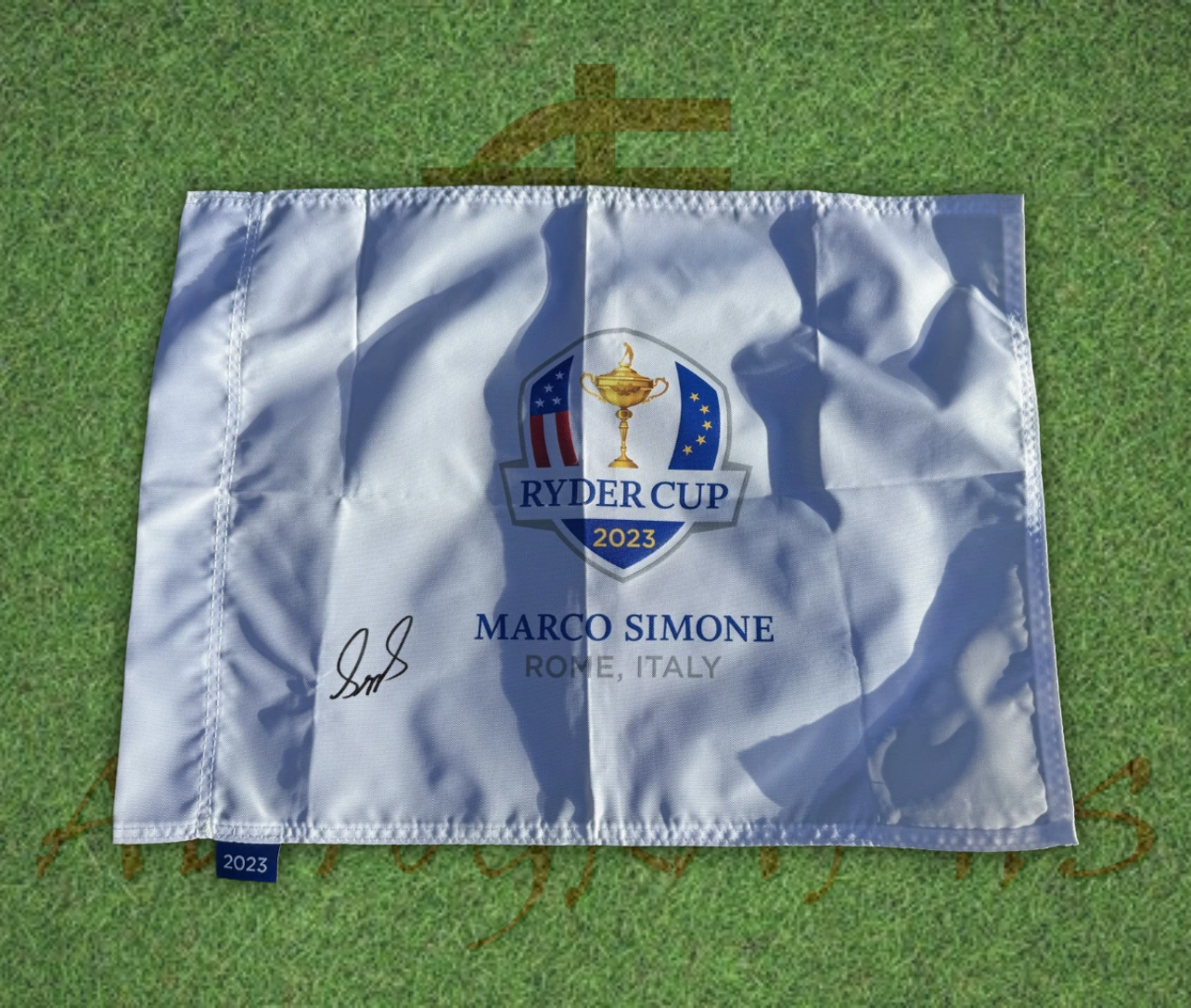 Sepp Straka Signed 2023 Ryder Cup Flag-ZCL Autographs-2-ZCL Autographs