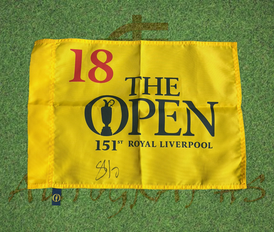 Shane Lowry Signed The Open Golf Flag-ZCL Autographs-ZCL Autographs