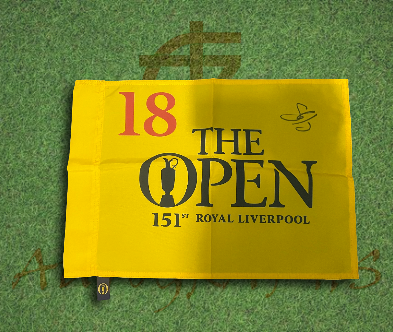 Shane Lowry Signed The Open Golf Flag-ZCL Autographs-ZCL Autographs