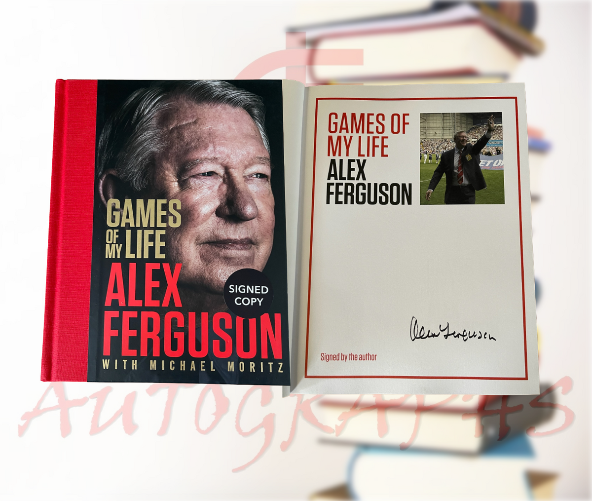 Sir Alex Ferguson Games Of My Life Manchester United Signed Hardback Book-ZCL Autographs