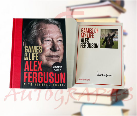 Sir Alex Ferguson Games Of My Life Manchester United Signed Hardback Book-ZCL Autographs