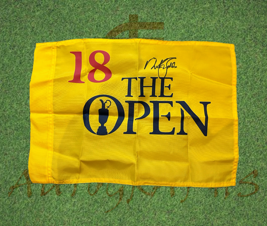 Sir Nick Faldo Signed The Open Golf Flag-ZCL Autographs-ZCL Autographs