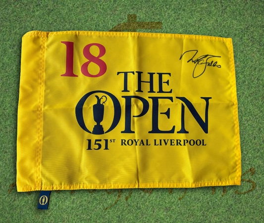 Sir Nick Faldo Signed The Open 151st Liverpool Golf Flag-ZCL Autographs-ZCL Autographs