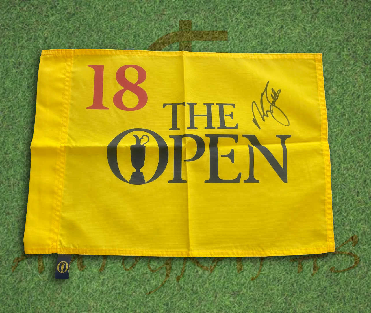Sir Nick Faldo Signed The Open Golf Flag-ZCL Autographs-ZCL Autographs