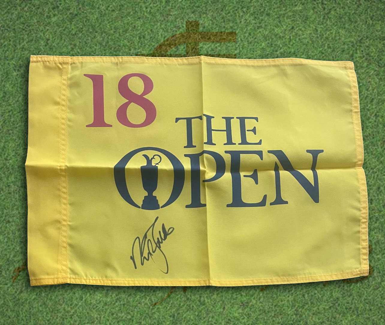 Sir Nick Faldo Signed The Open Golf Flag-ZCL Autographs-ZCL Autographs