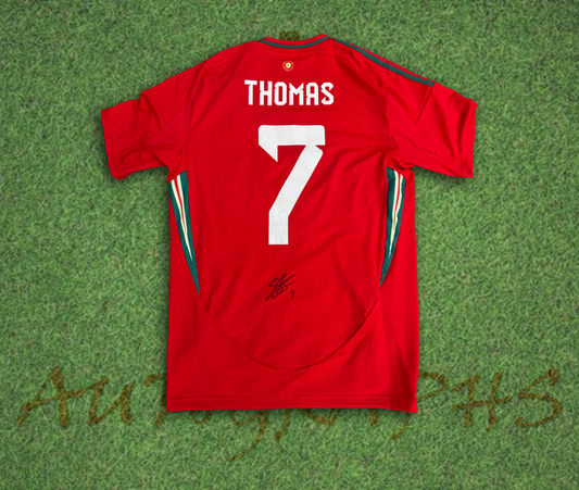 Sorba Thomas Wales Signed 2024/25 Football Home Shirt