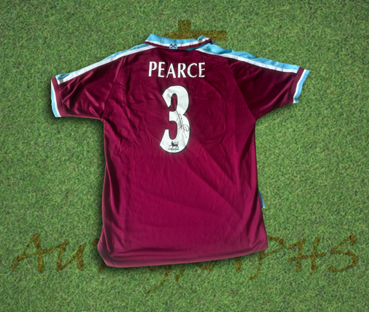 Stuart Pearce Signed West Ham United 1999/00 Score Draw Home Shirt 