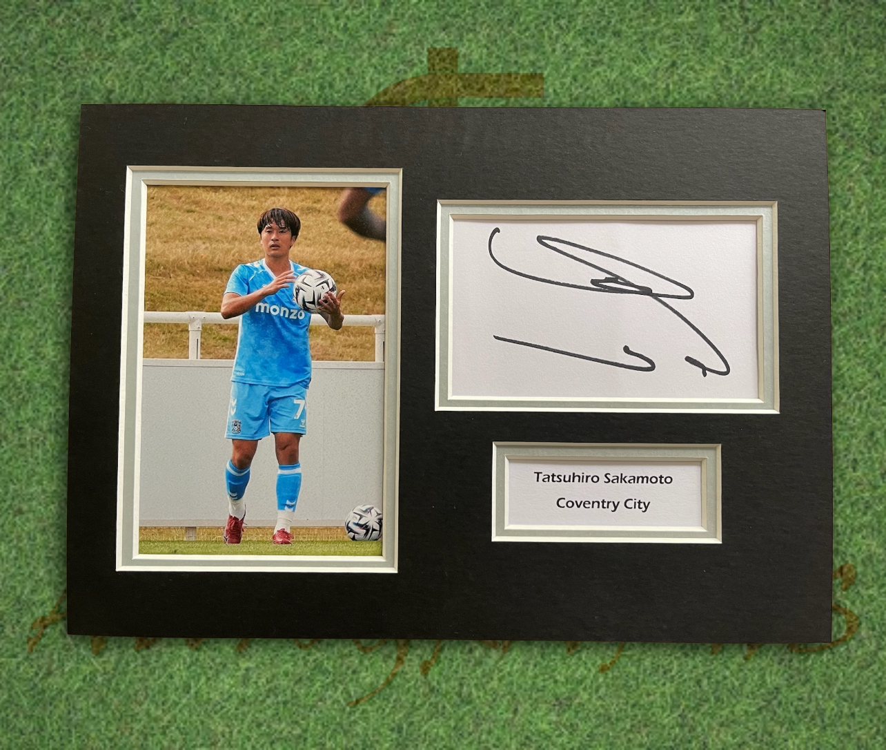 Tatsuhiro Sakamoto Coventry City Signed Presentation Mount Display-Signed Presentation Display-ZCL Autographs-ZCL Autographs