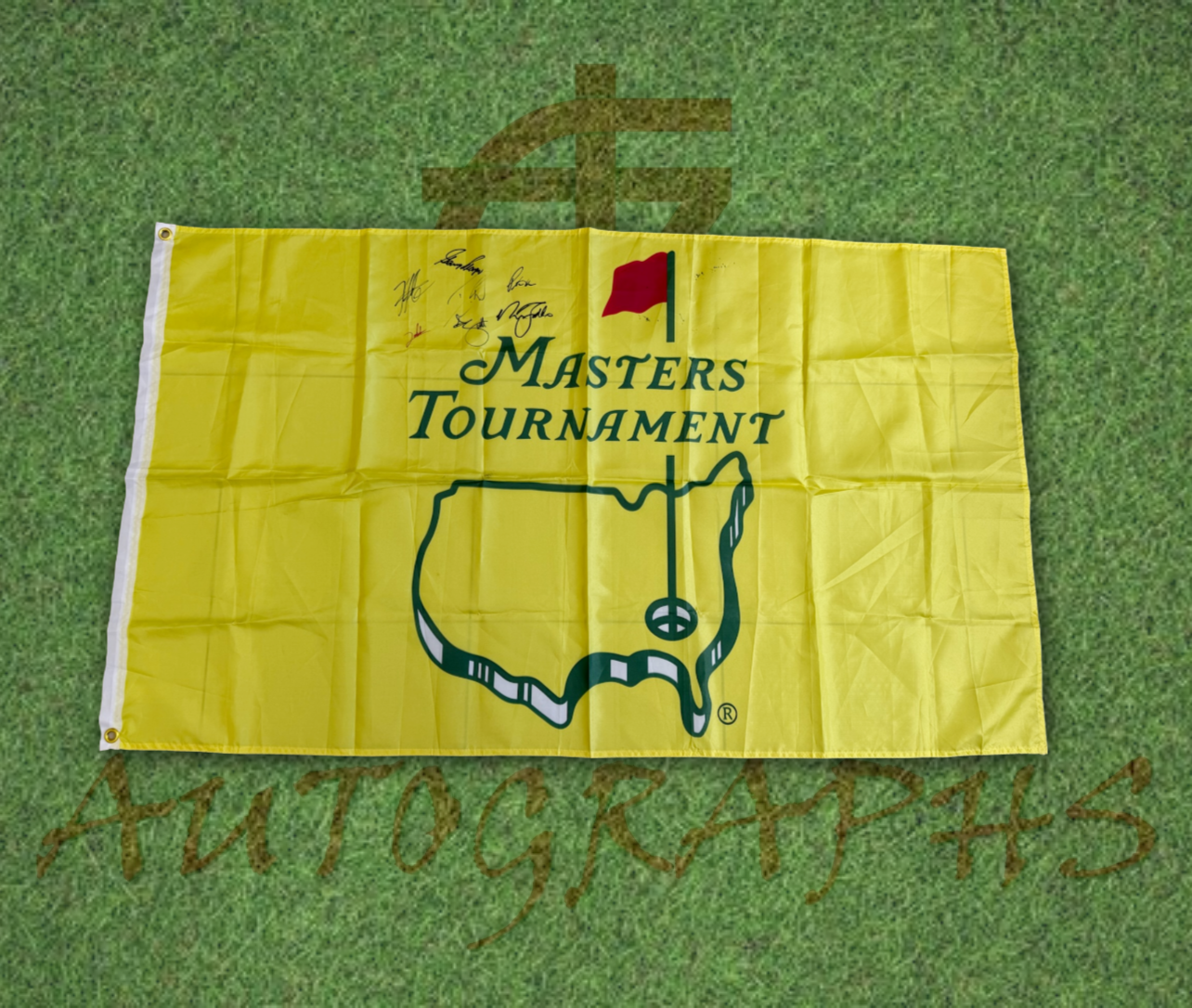 The Masters Golf Flag Signed by Various Winners-ZCL Autographs-ZCL Autographs