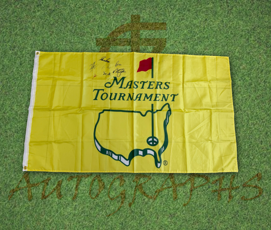 The Masters Golf Flag Signed by Various Winners-ZCL Autographs-ZCL Autographs