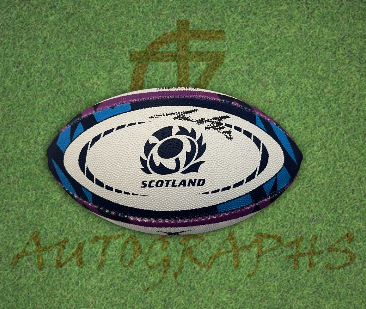 Thom Evans Signed Scotland Rugby Mini Ball