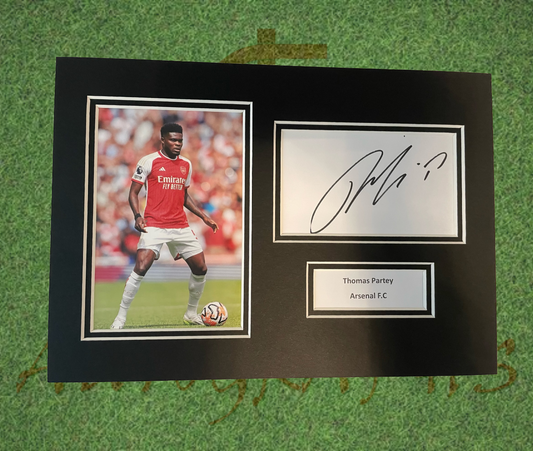 Thomas Partey Signed Arsenal Presentation Mount Display-Signed Presentation Display-ZCL Autographs-ZCL Autographs