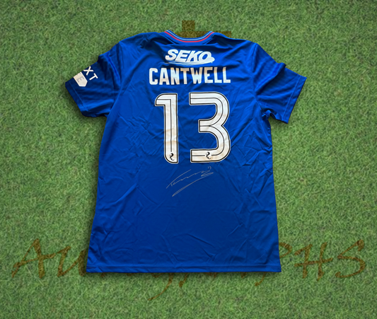 Todd Cantwell Signed Rangers Football Club 2023/24 Shirt L