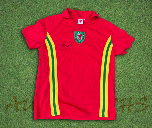Tom Lockyer Wales Signed 1976 Football Home Shirt-Signed Shirt-ZCL Autographs-ZCL Autographs