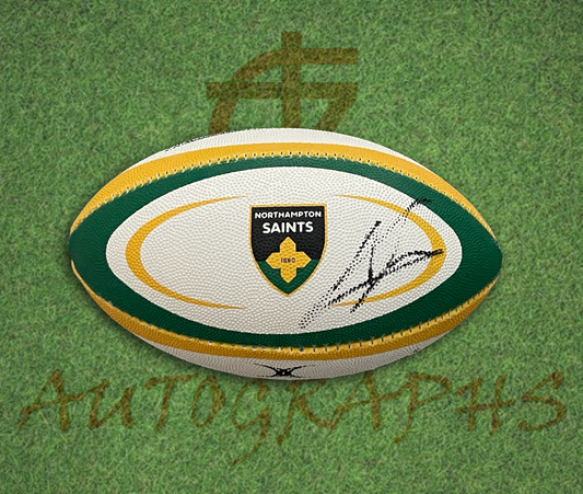 Tommy Freeman Signed Northampton Saints Mini Rugby Ball