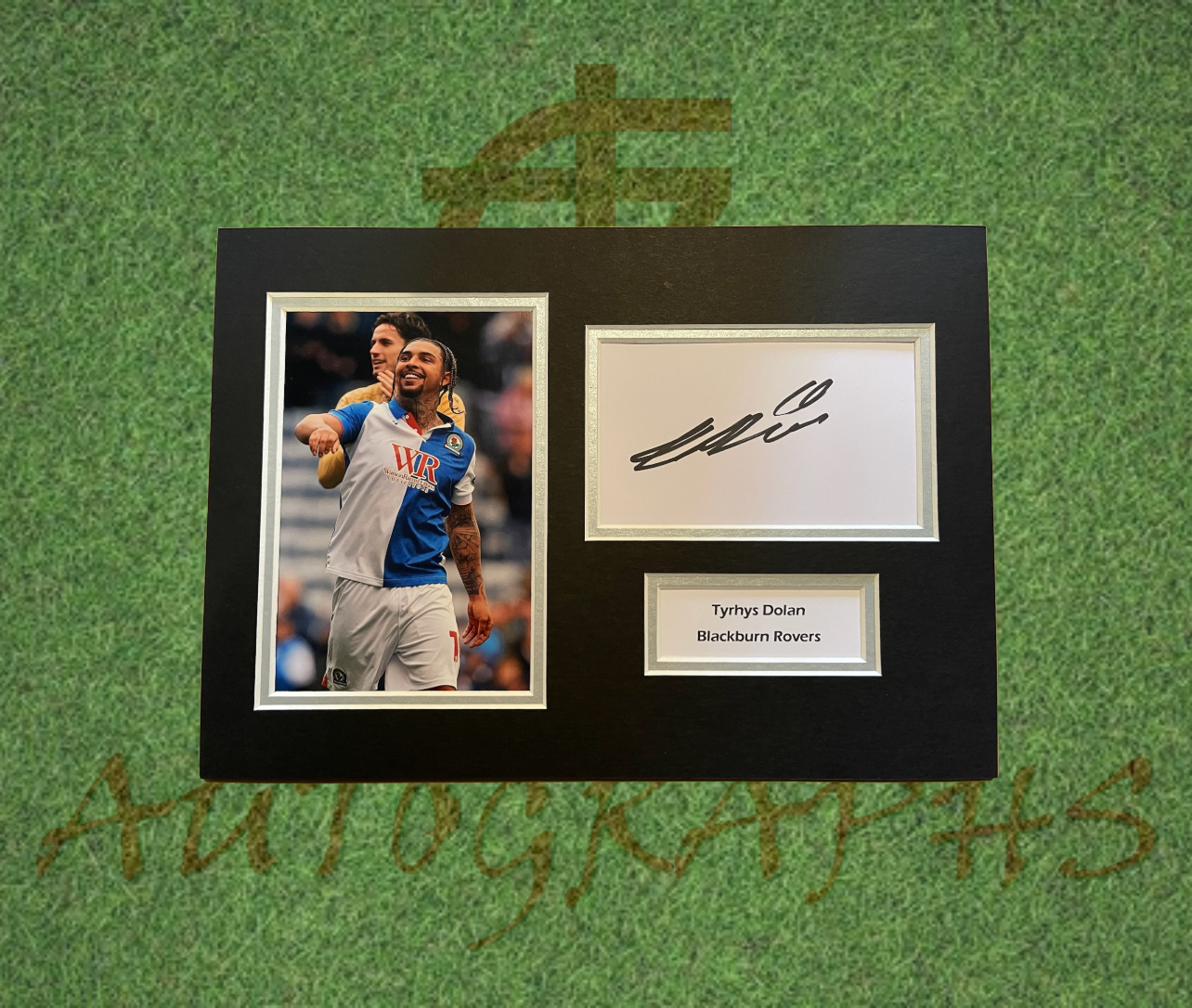 Tyrhys Dolan Blackburn Rovers Football Club Signed Presentation Mount Display-Signed Presentation Display-ZCL Autographs-ZCL Autographs