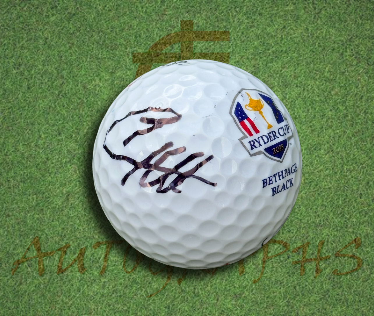 Tyrrell Hatton Signed Ryder Cup 2025 Golf Ball-ZCL Autographs-ZCL Autographs